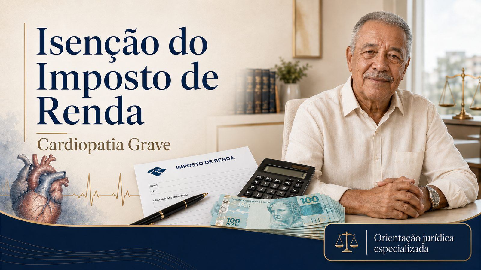 Cardiopatia grave dá isenção do Imposto de Renda? Guia 2026