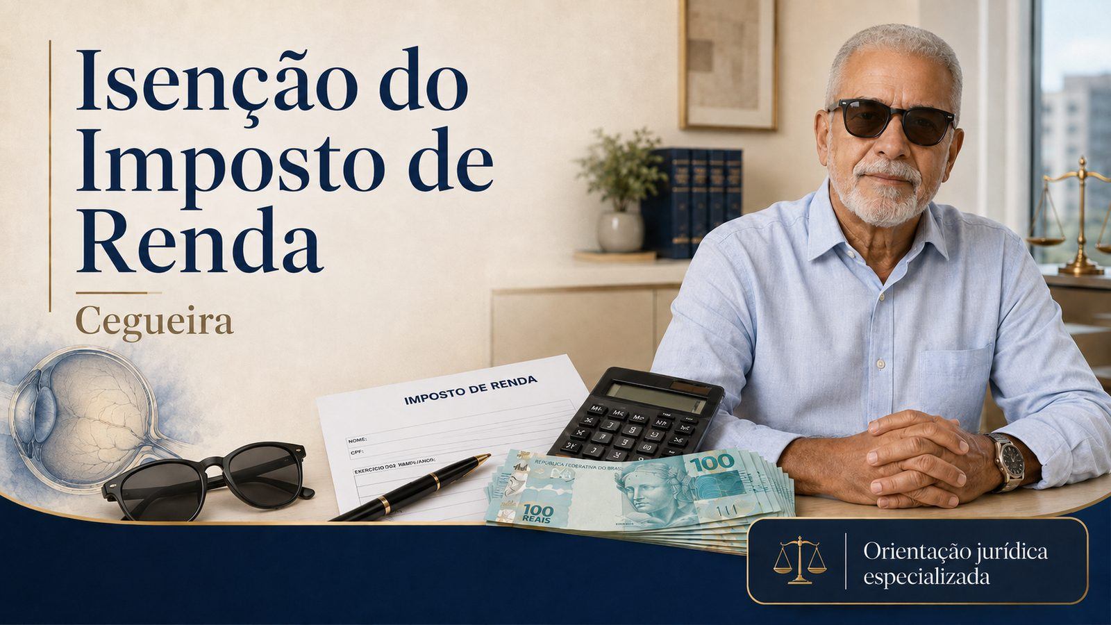 Cegueira dá direito à isenção do Imposto de Renda?