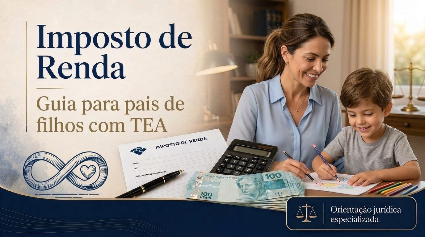 Filho com TEA no Imposto de Renda: dependente, terapias e escola dedutíveis (guia para pais)