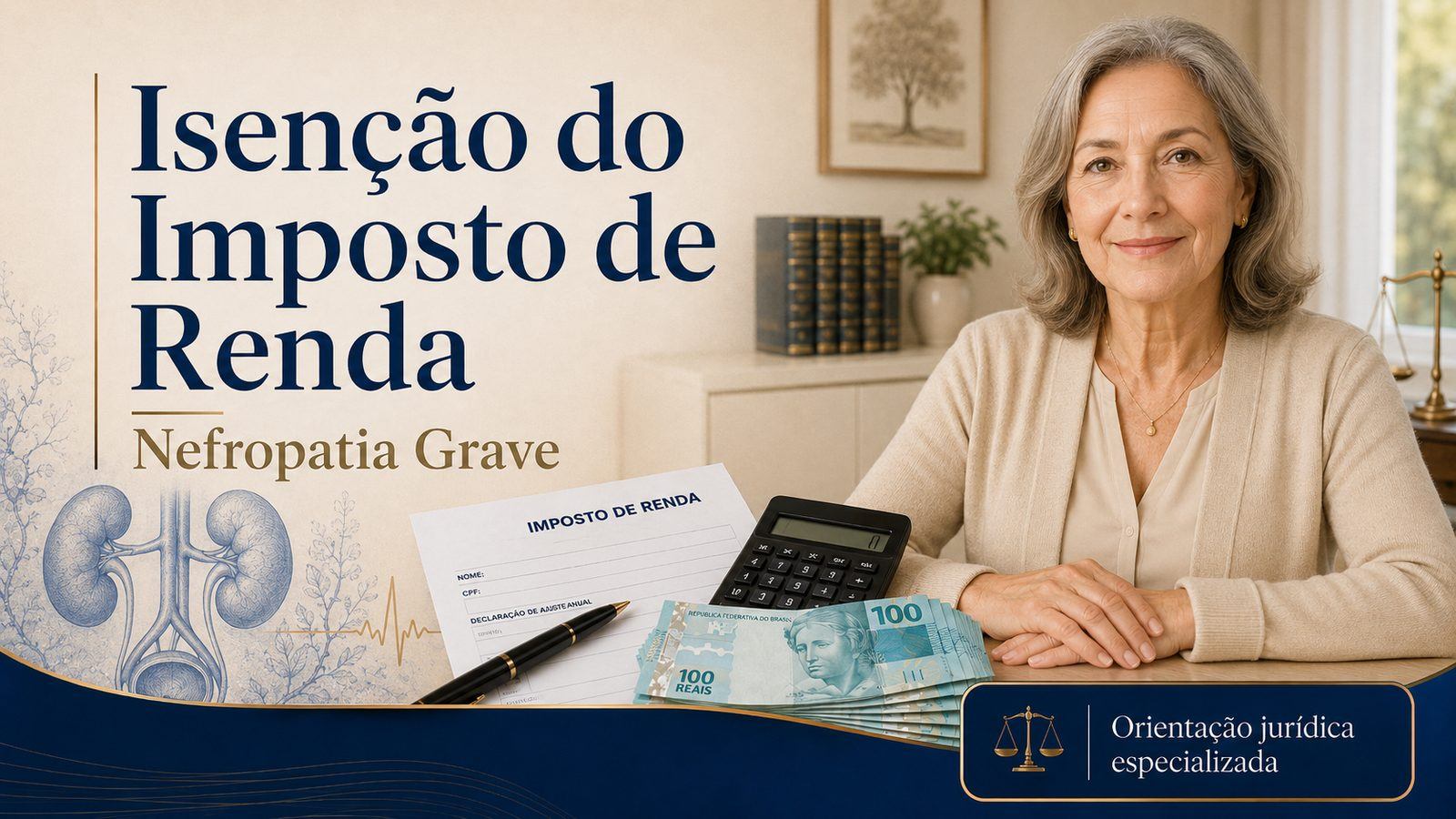 Nefropatia grave dá direito à isenção do Imposto de Renda? Guia 2026